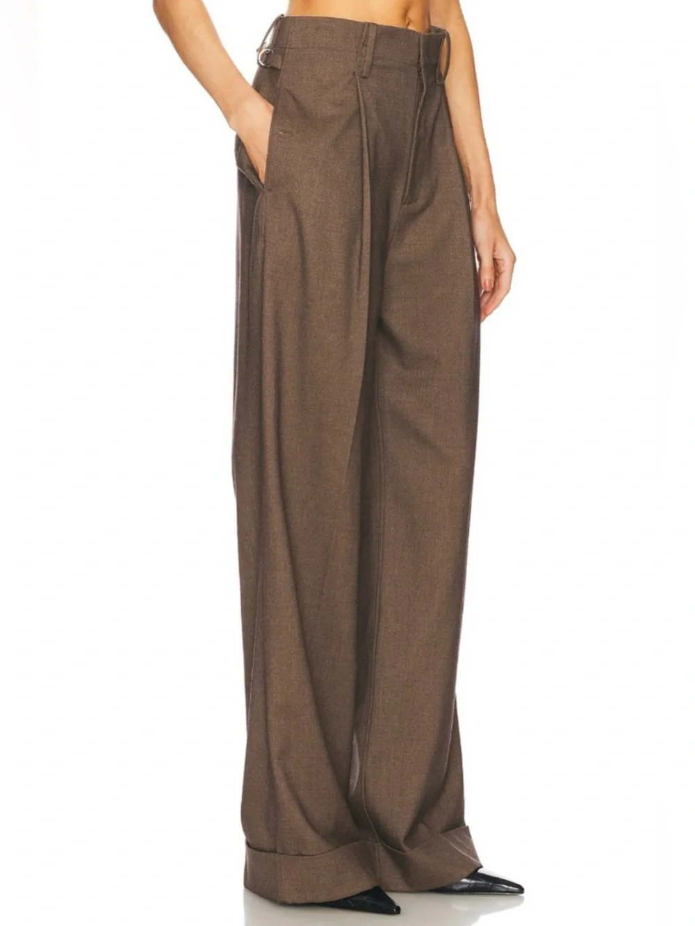 HELSA High-Waist Pleated Trousers, NWOT, size M - Picture 3 of 6